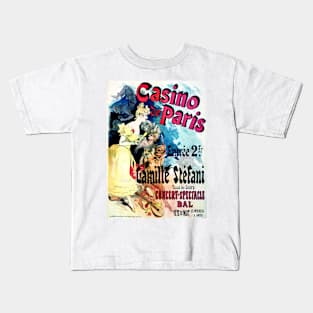 CASINO DE PARIS Camille Stefani Theatre Performance Vintage French Kids T-Shirt